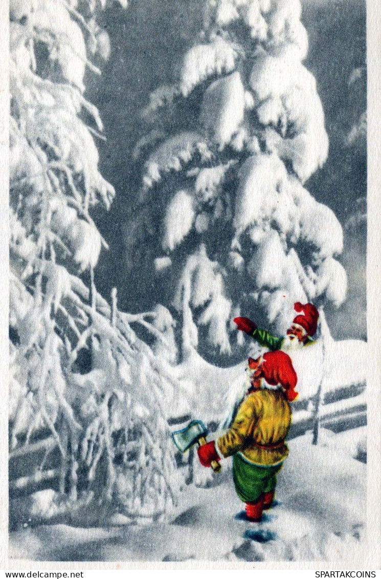 Buon Anno Natale BAMBINO Vintage Cartolina CPSMPF #PKD912.IT - Anno Nuovo