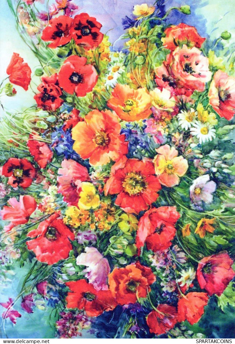 FIORI Vintage Cartolina CPSM #PBZ022.IT - Bloemen