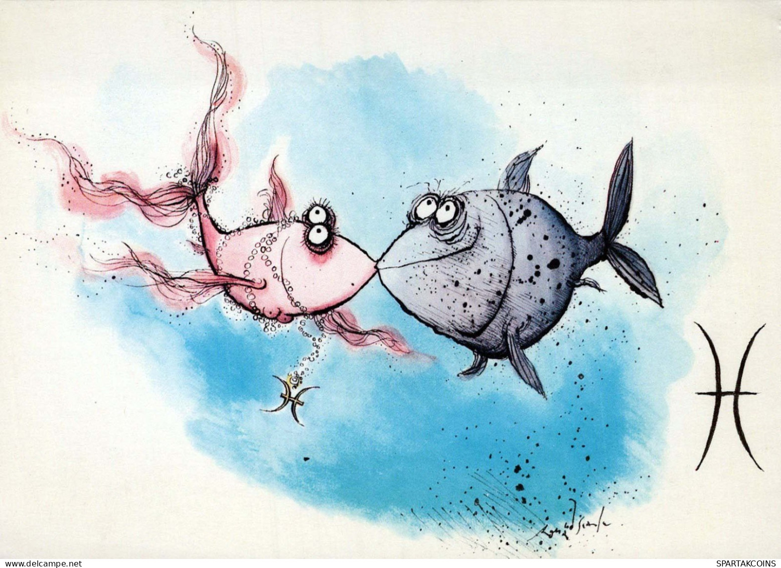 PESCE Animale Vintage Cartolina CPSM #PBS869.IT - Fish & Shellfish