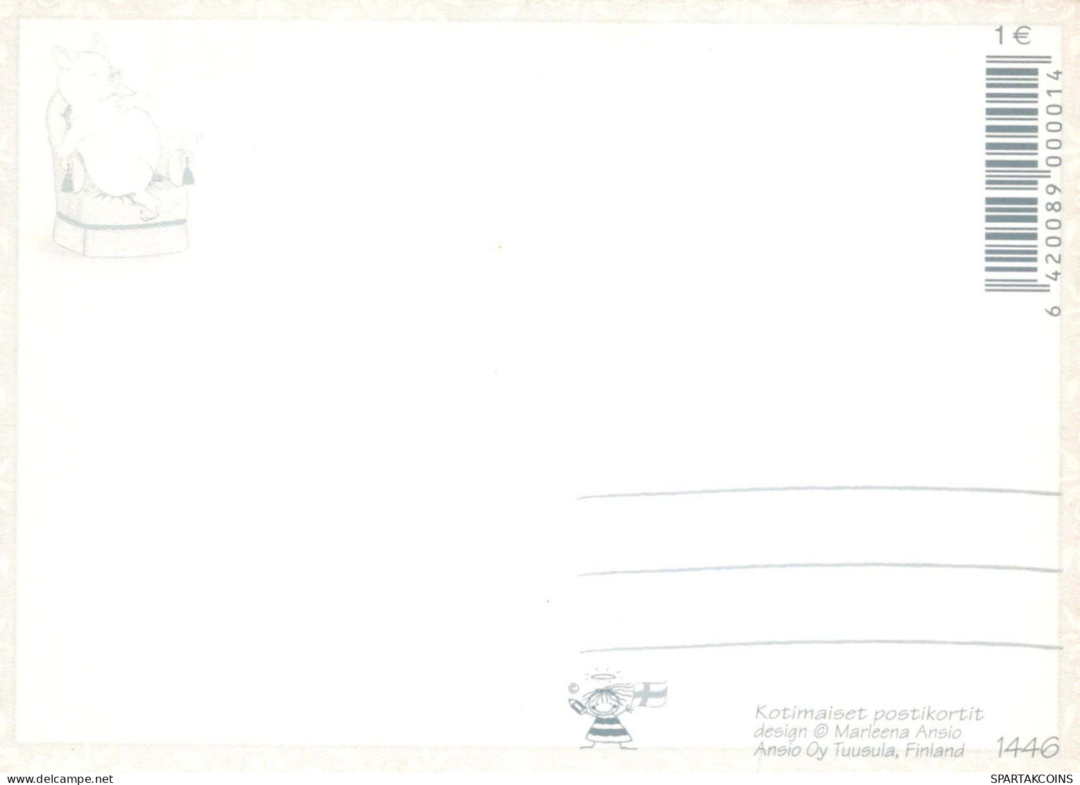 MAIALE Animale Vintage Cartolina CPSM #PBR746.IT - Cerdos