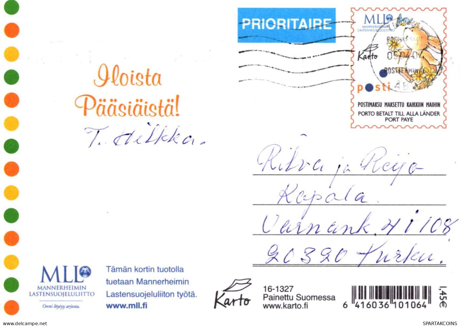 PASQUA CONIGLIO Vintage Cartolina CPSM #PBO544.IT - Pascua