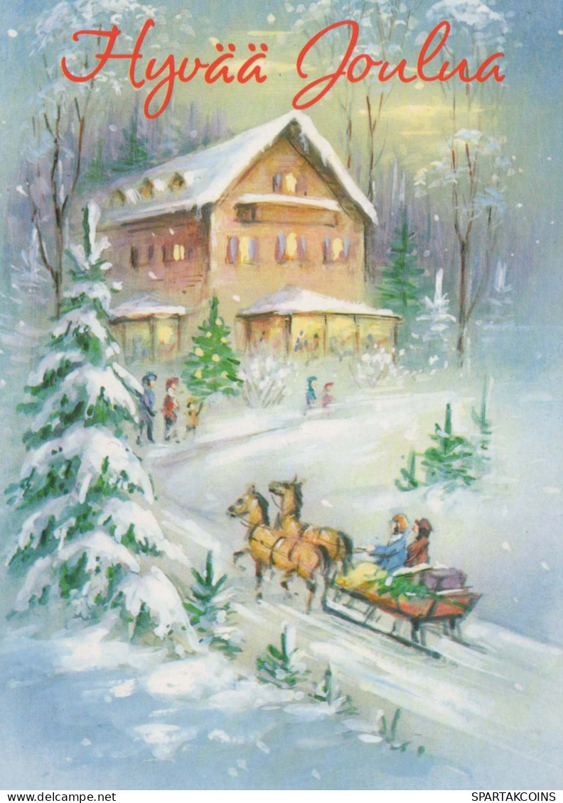 Buon Anno Natale Vintage Cartolina CPSM #PBM853.IT - Neujahr