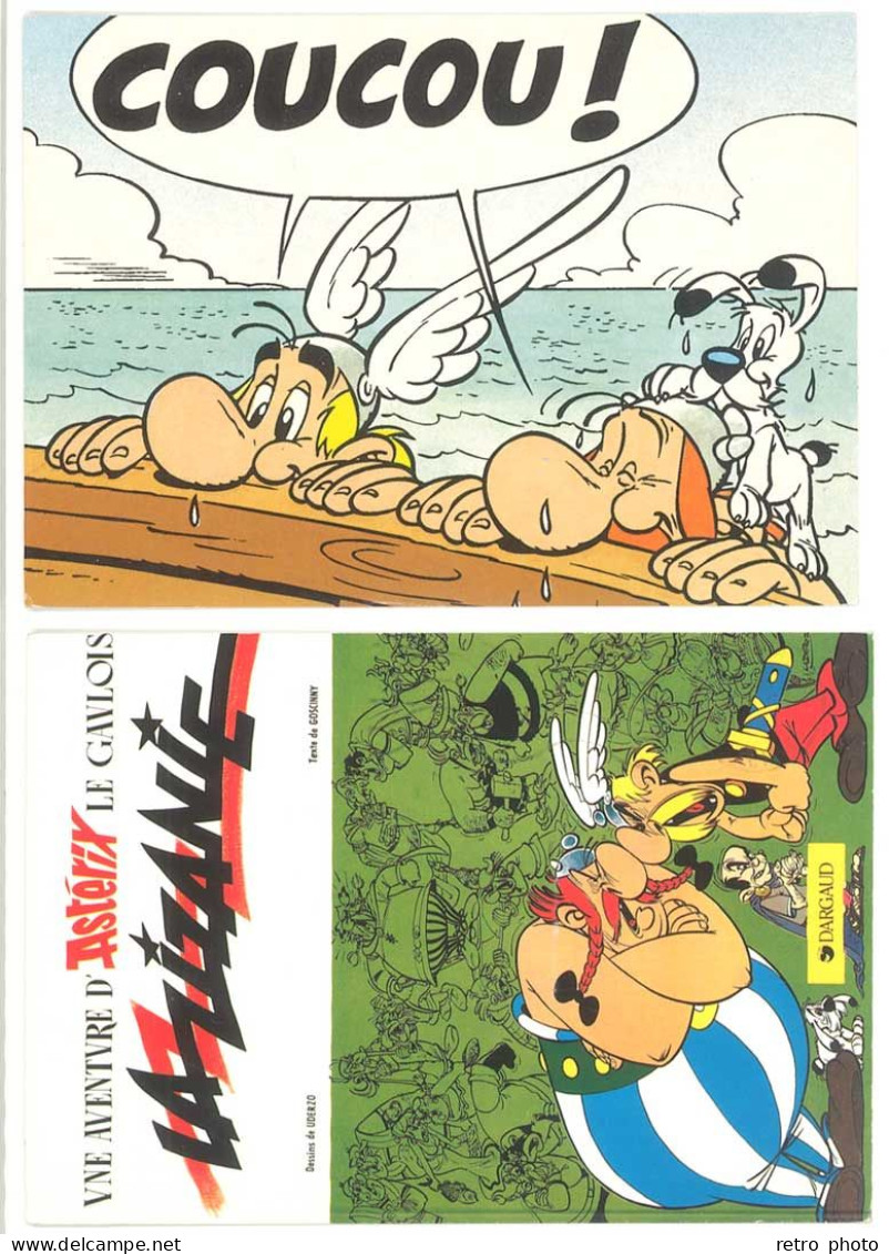 2 Cpsm Astérix - La Zizanie / Coucou !   (ILL) - Other & Unclassified