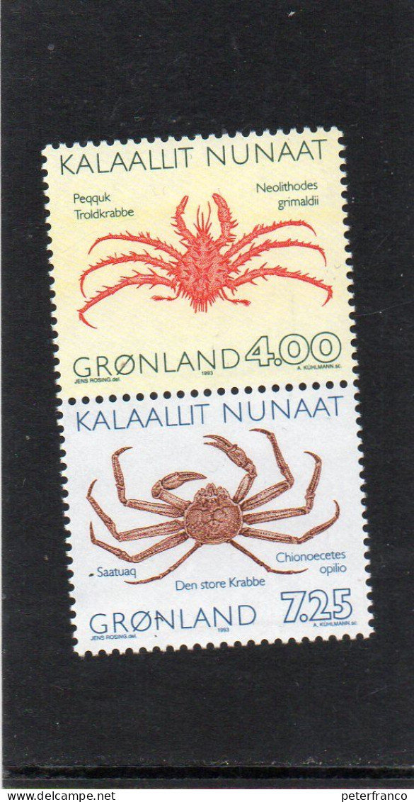 1992 Groenlandia - Crostacei - Unused Stamps