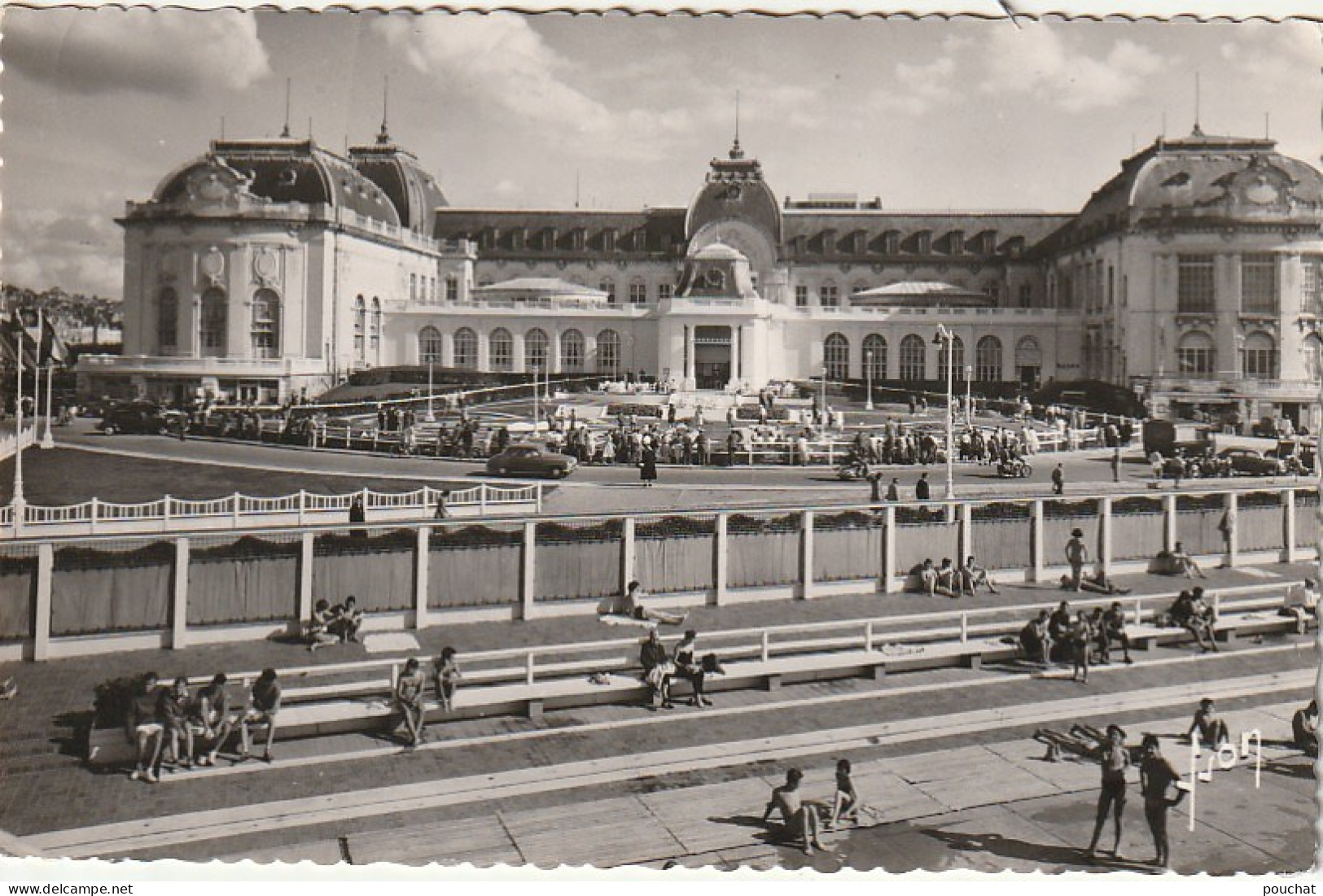 PE 4-(14) TROUVILLE DEAUVILLE - LE CASINO VU DE LA PISCINE  - 2 SCANS - Trouville