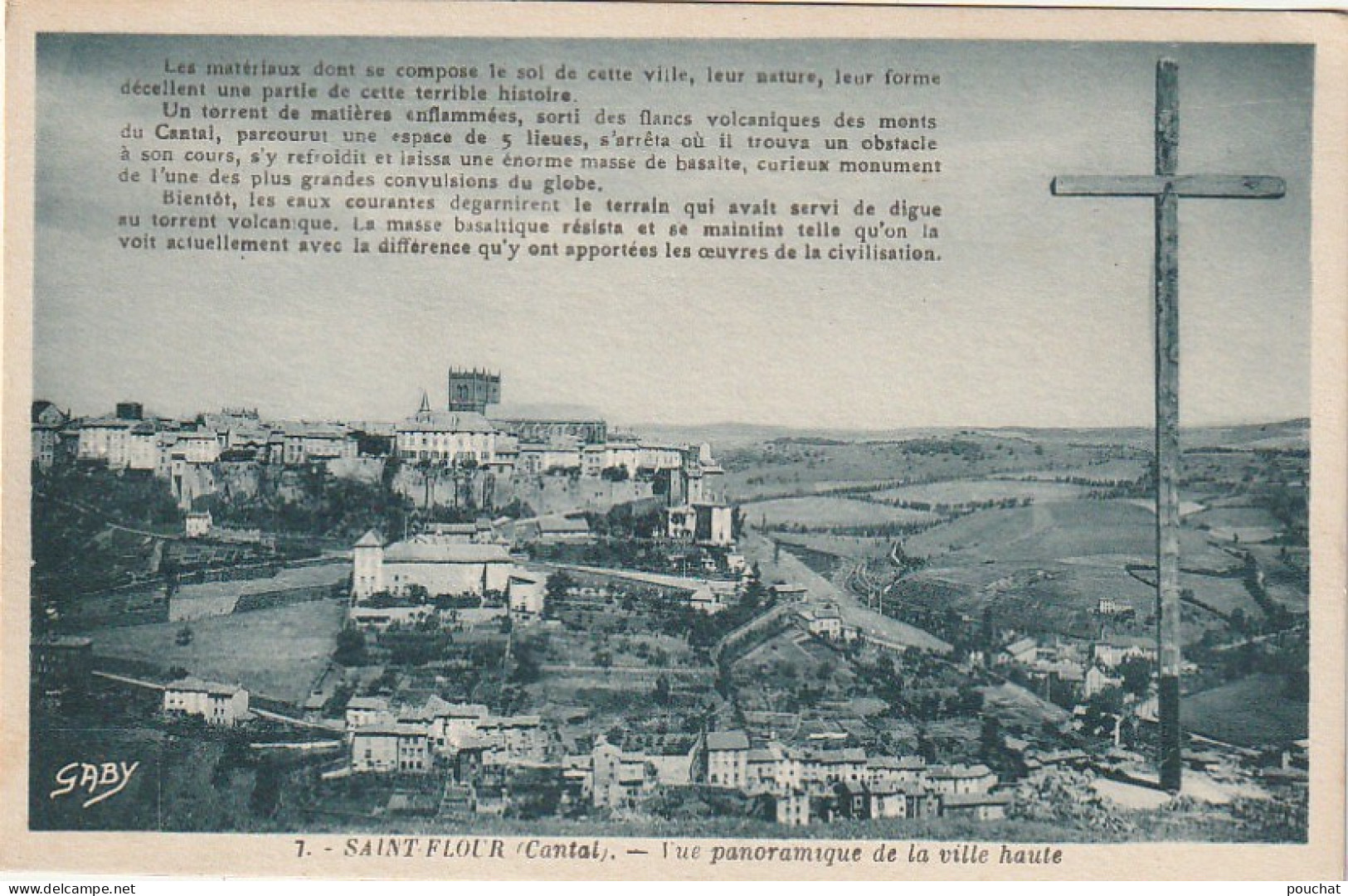 PE 5-(15) SAINT FLOUR - VUE PANORAMIQUE DE LA VILLE HAUTE  - 2 SCANS - Saint Flour