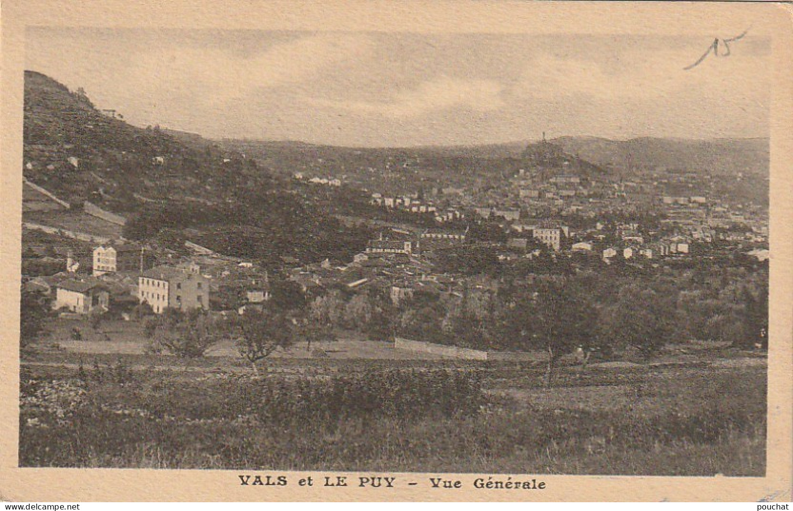 PE 5-(15) VALS ET LE PUY - VUE GENERALE - 2 SCANS - Sonstige & Ohne Zuordnung