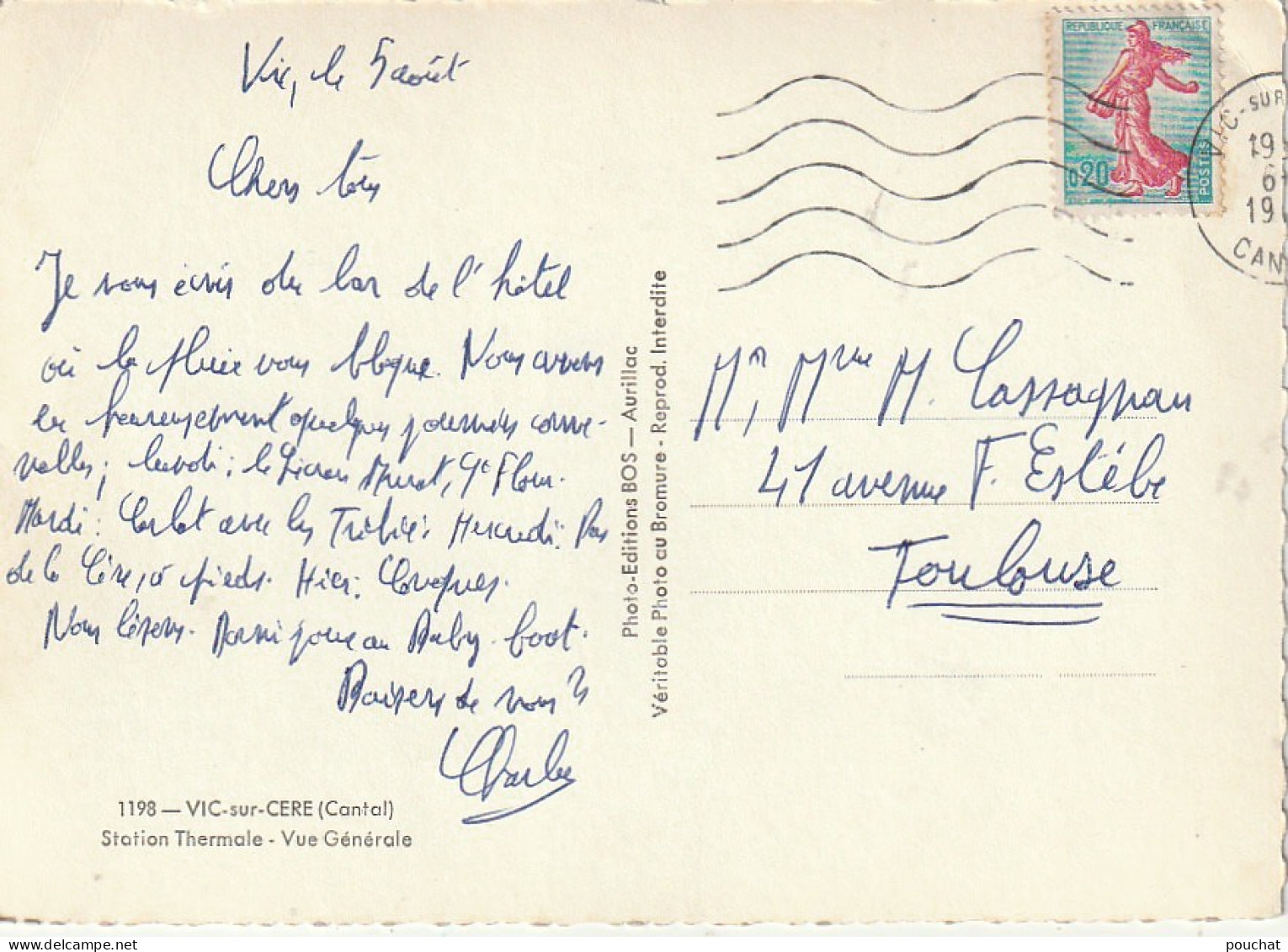 PE 6-(15) VIC SUR CERE - VUE GENERALE - 2 SCANS - Sonstige & Ohne Zuordnung