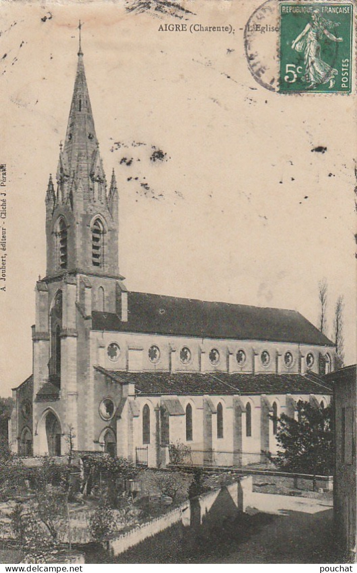 PE 7-(16) AIGRE - L' EGLISE  - 2 SCANS - Autres & Non Classés