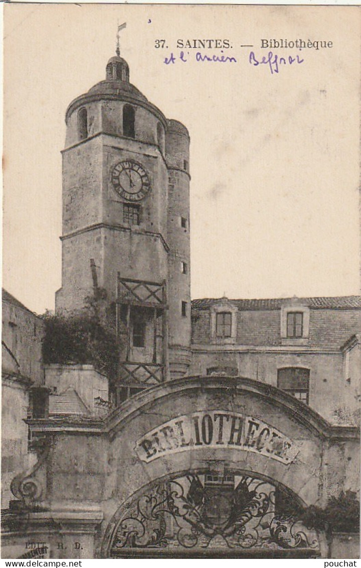 PE 9-(17) SAINTES - BIBLIOTHEQUE  - 2 SCANS - Saintes