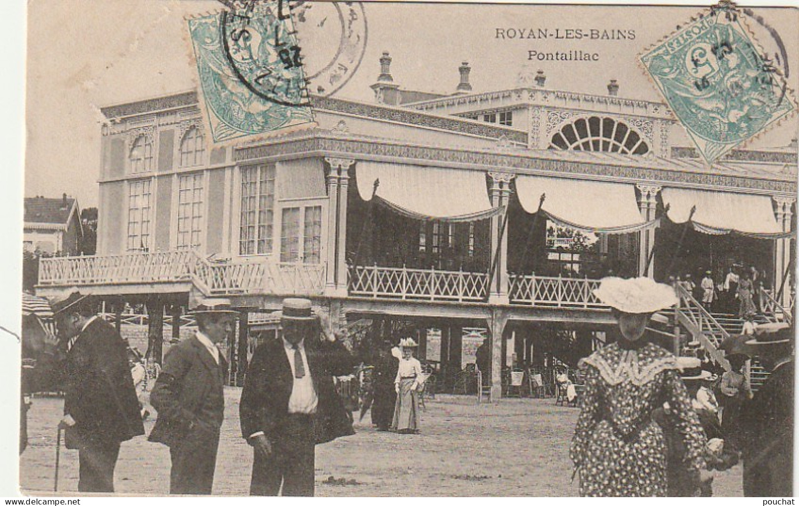 PE 9-(17) ROYAN LES BAINS - PONTAILLAC - ANIMATION - 2 SCANS - Royan