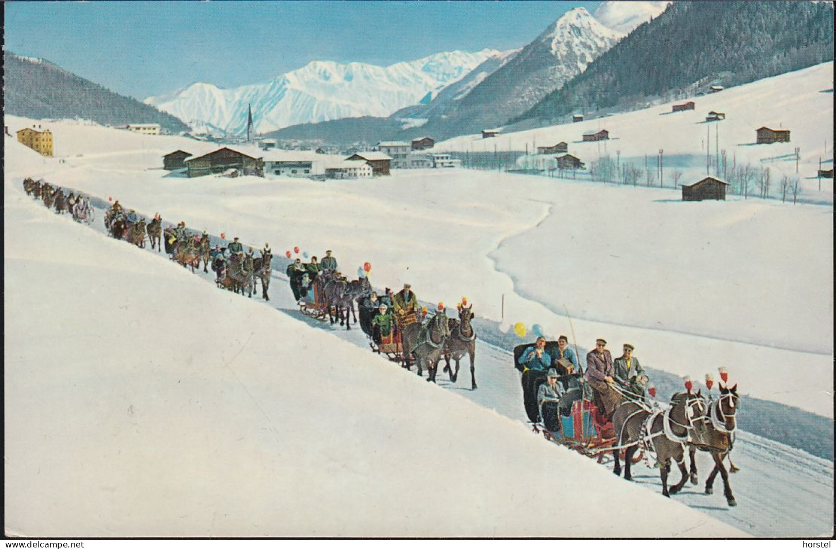 Schweiz - 7270 Davos - Schlittenfahrt Im Schnee - Nice Stamp 1965 - Davos