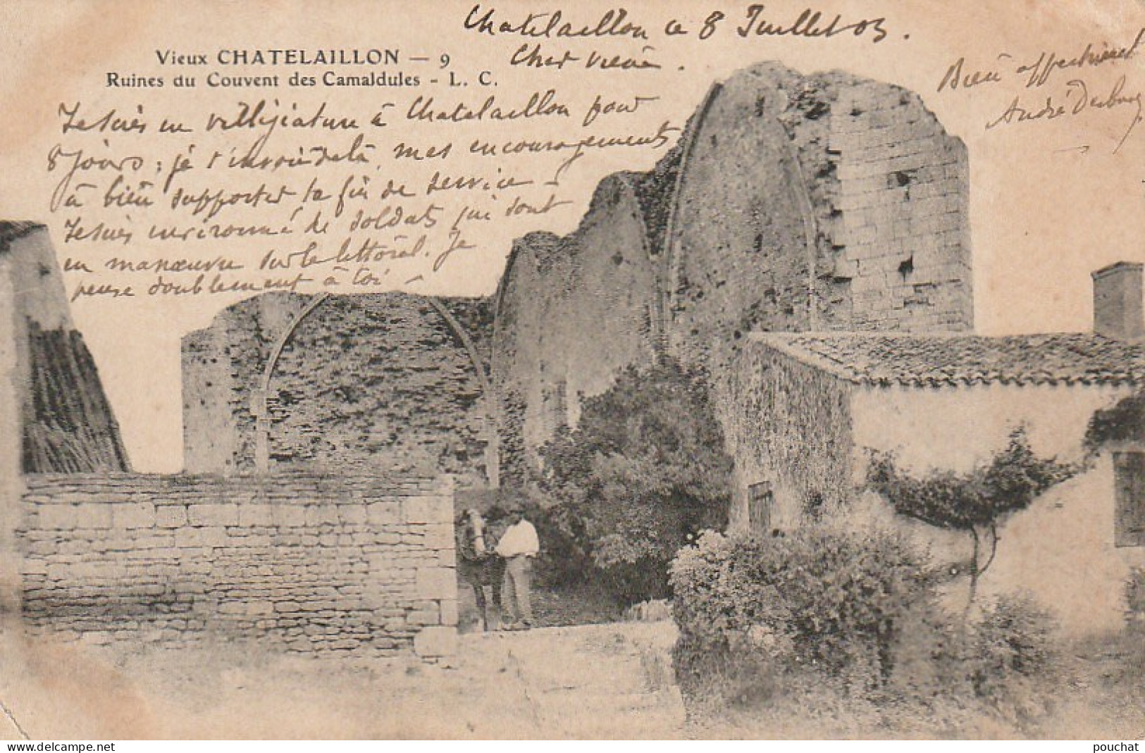 PE 10-(17) VIEUX CHATELAILLON - RUINES DU COUVENT DES CAMALDULES - 2 SCANS - Other & Unclassified