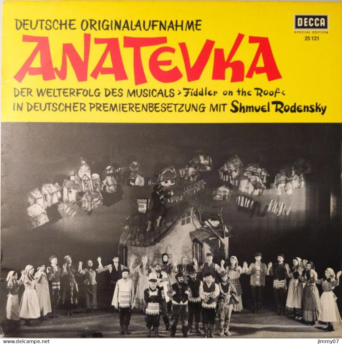 Shmuel Rodensky - Anatevka - Deutsche Originalaufnahme (LP, Album, S/Edition) - Musicals