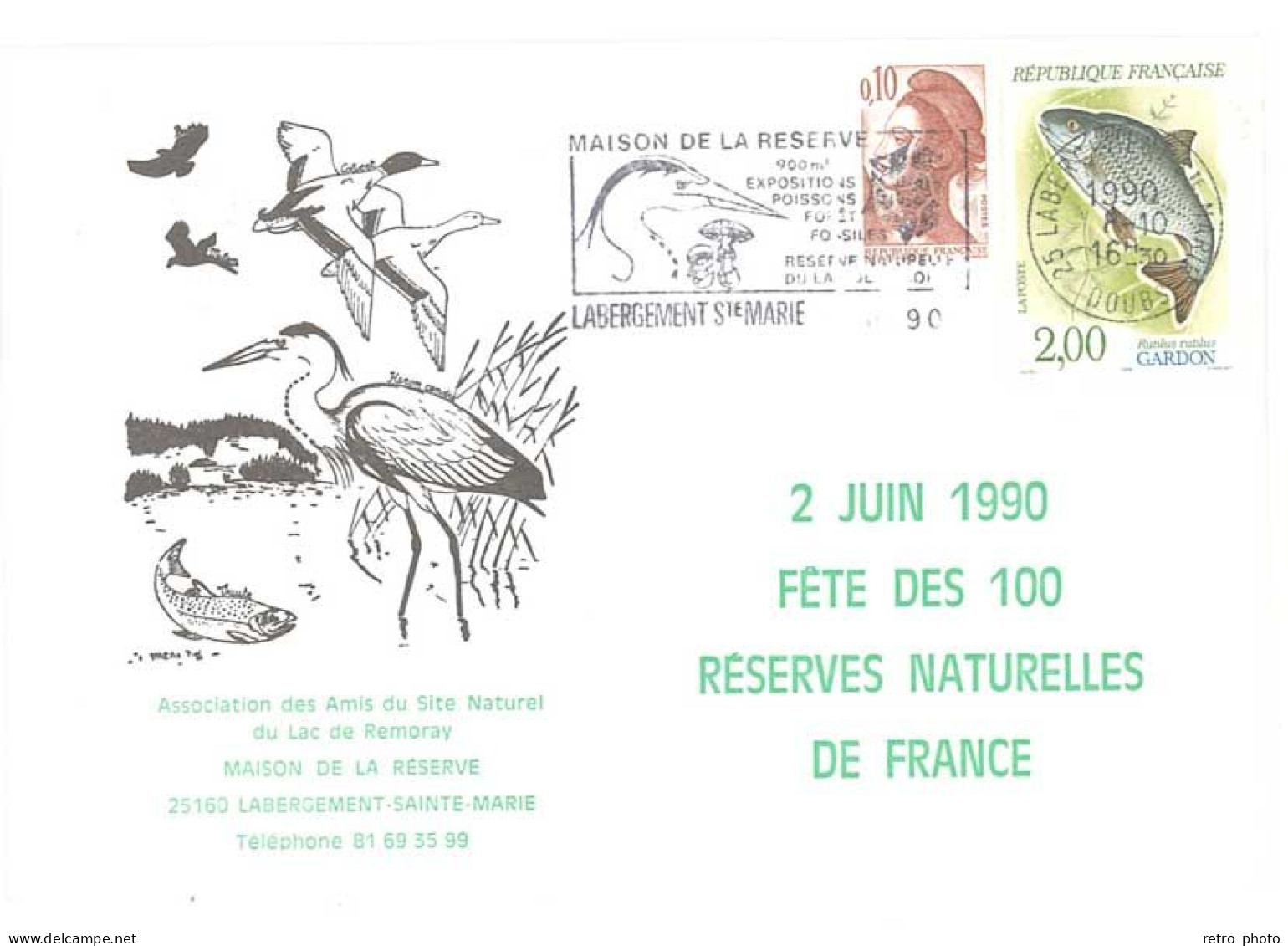 Cp Fête Des 100 Réserves Naturelles De France - Labergement Sainte Marie  (PHIL) - Cartas & Documentos