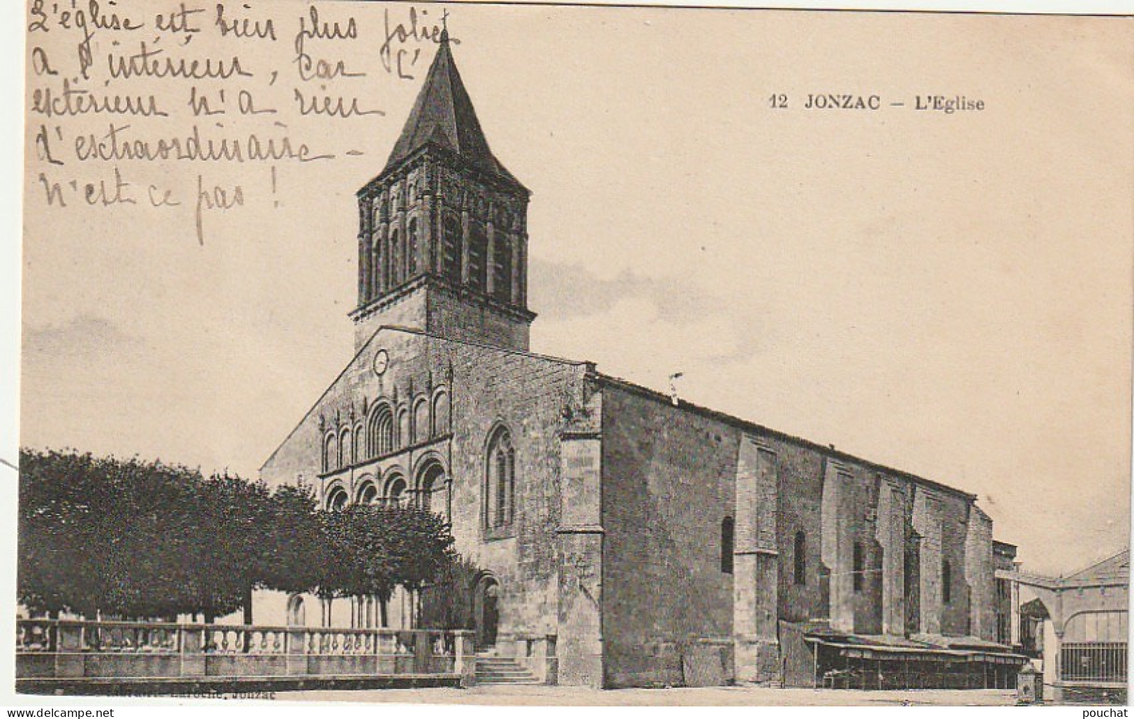 PE 10-(17) JONZAC - L' EGLISE - 2 SCANS  - Jonzac