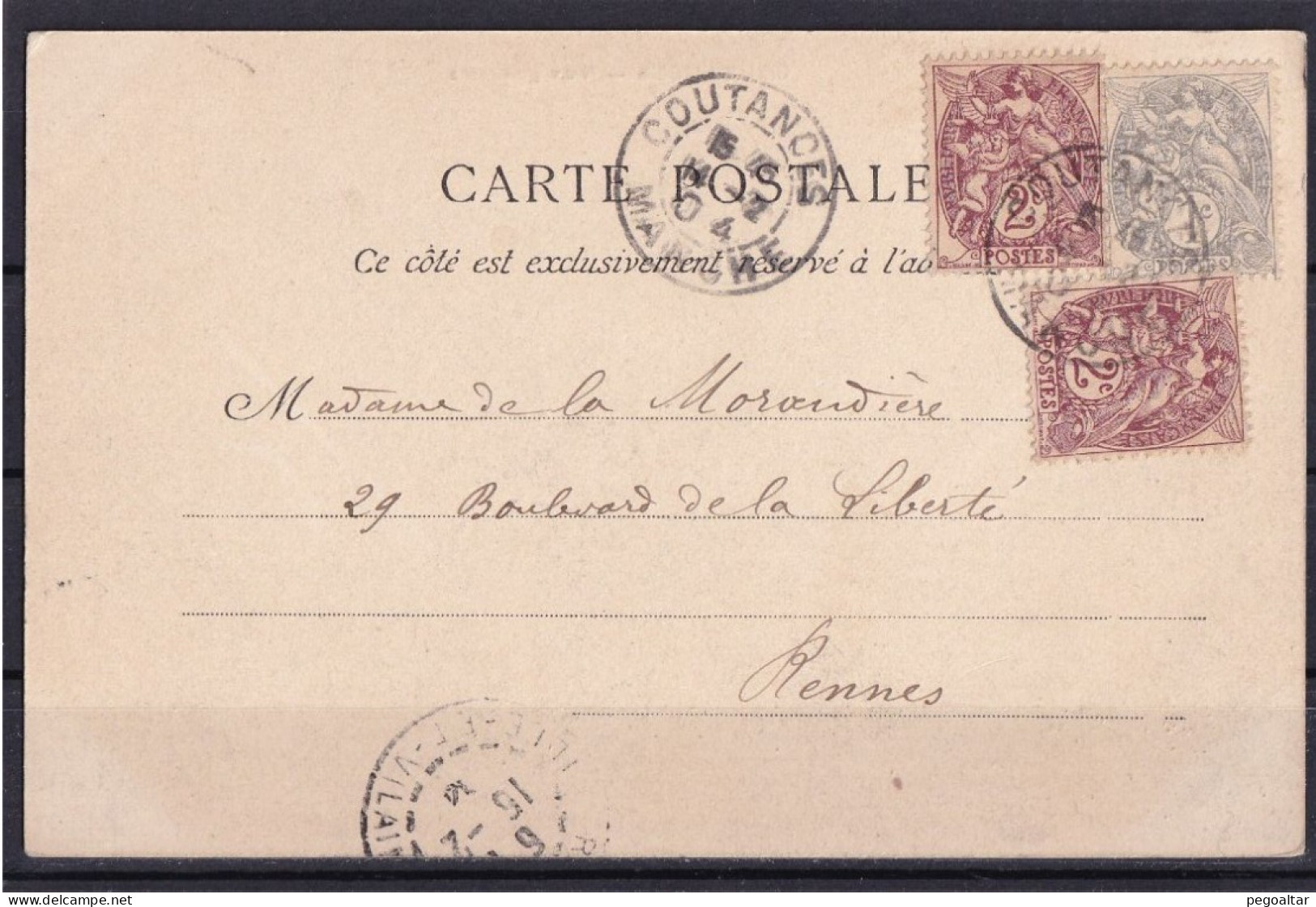 Jolie Carte à 5 Cts. - 1877-1920: Semi Modern Period