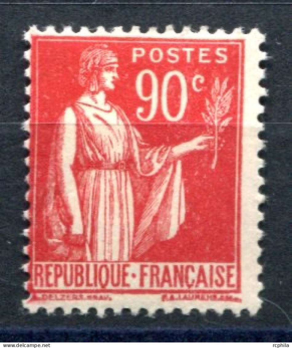 RC 27580 FRANCE COTE 42€ N° 285 - 90c ROUGE TYPE PAIX NEUF * MH TB - Nuevos