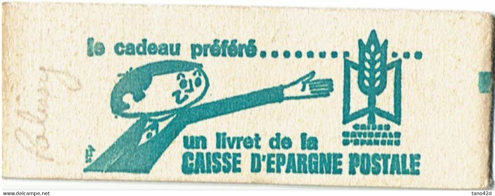 CARNETS DE FRANCE - CARNET PALISSY DE 10  COULEUR BISTRE Y/T Ps16a  DEFAUT D'ENCRAGE SUR 1 VIGNETTE - Modernes : 1959-...