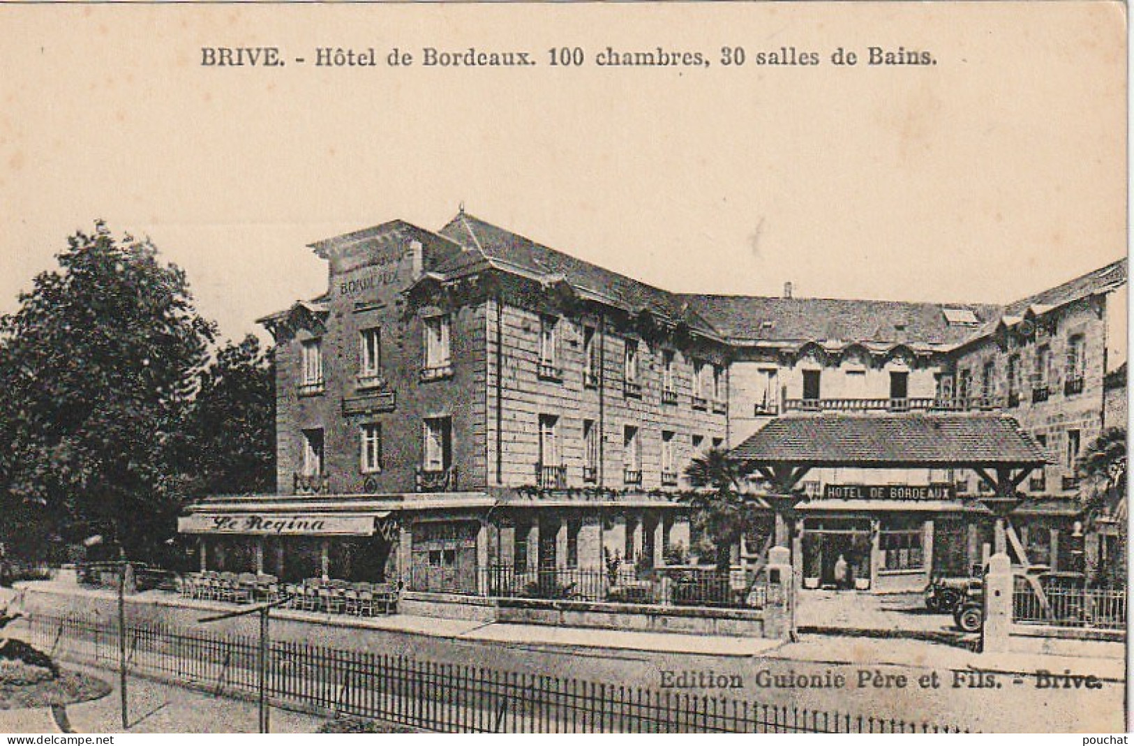 PE 13-(19) BRIVE - HOTEL DE BORDEAUX - 2 SCANS - Brive La Gaillarde