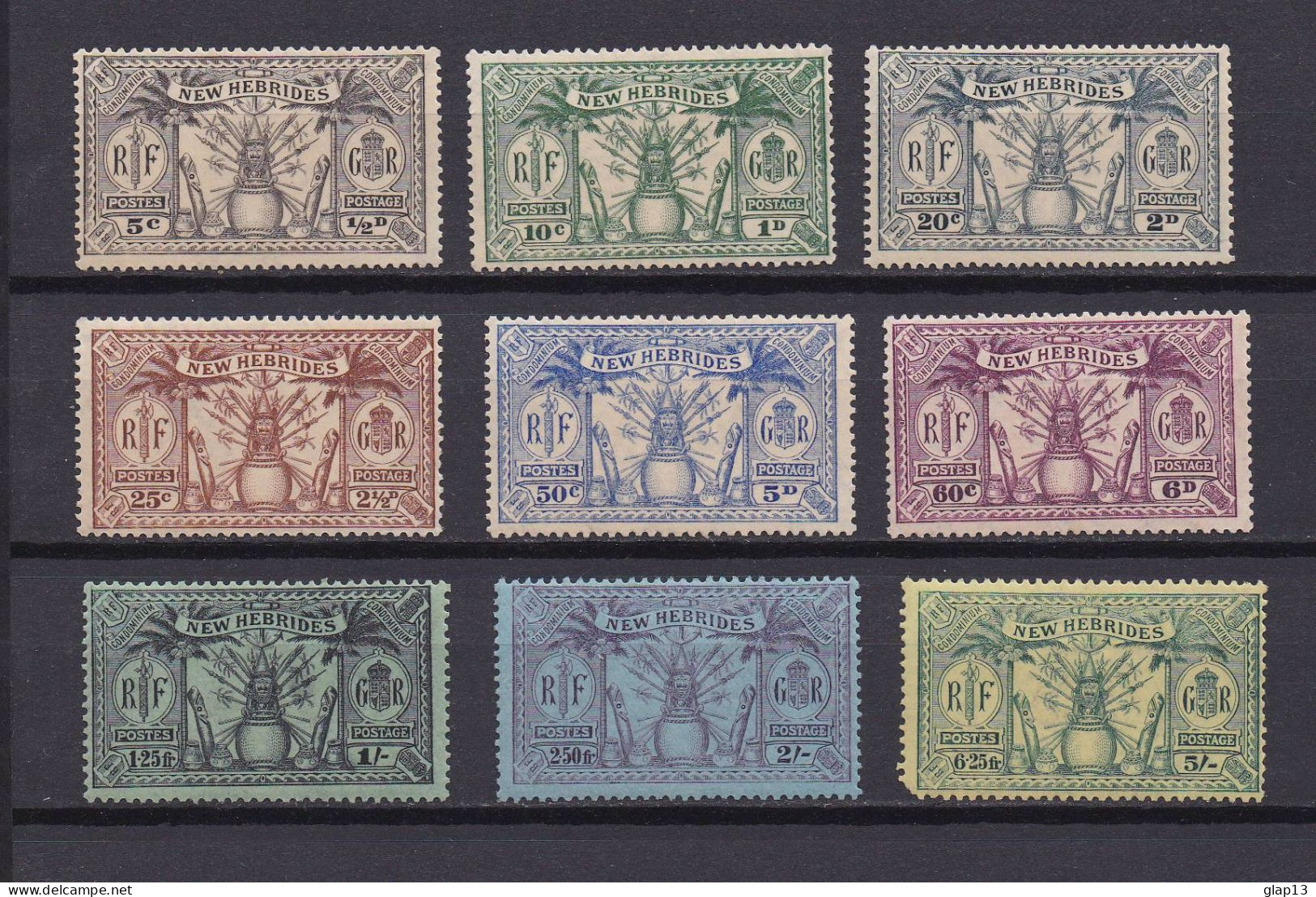 NOUVELLES-HEBRIDES 1925 TIMBRE N°91/99 NEUF** - Unused Stamps