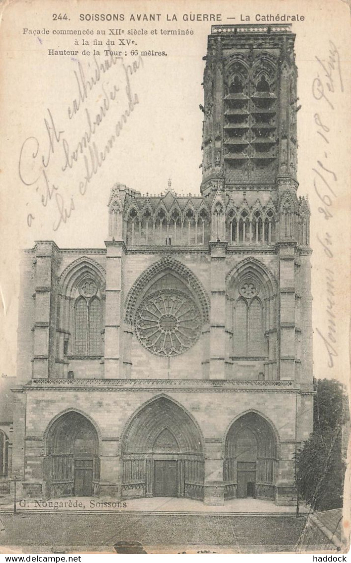 SOISSONS : LA CATHEDRALE - Soissons