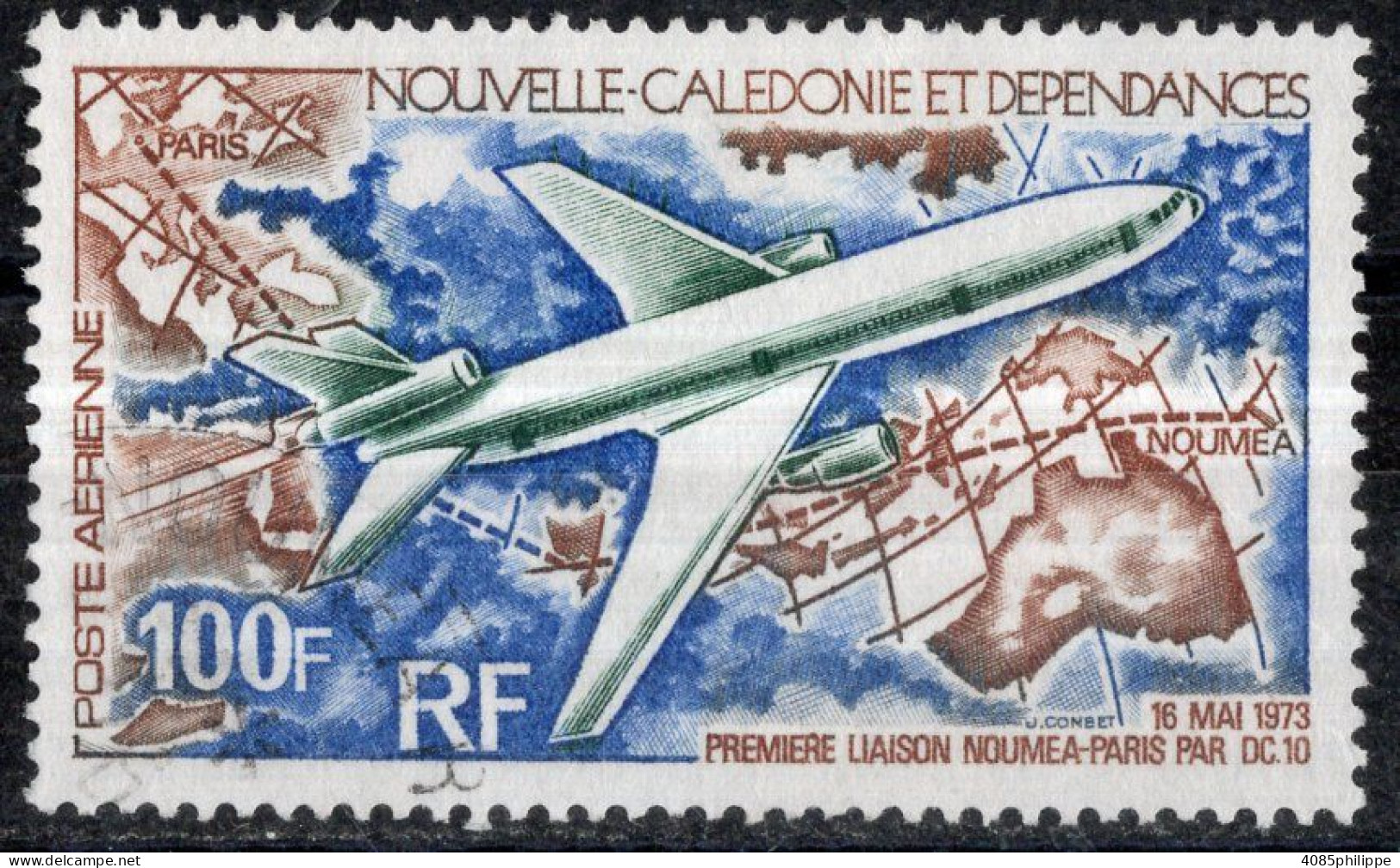 Nvelle CALEDONIE Timbre-Poste Aérienne N°144 Oblitéré TB Cote : 4€60 - Gebruikt