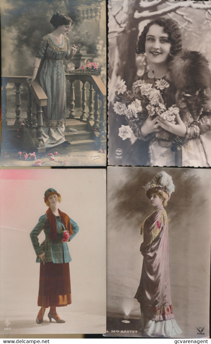 LOT VAN 40  FOTO. KAARTEN MET  VROUWEN      ZIE AFBEELDINGEN ( LOT 3 ) - Women