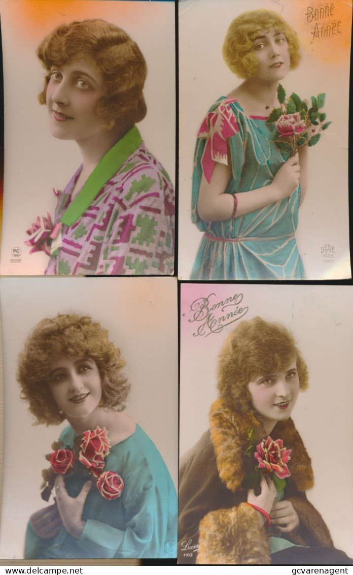 LOT VAN 40  FOTO. KAARTEN MET  VROUWEN      ZIE AFBEELDINGEN ( LOT 3 ) - Women