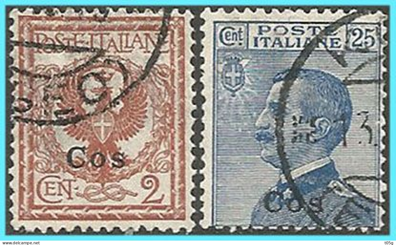 GREECE-GRECE - Hellas Egeo Cos Italy 1912: From Set Used - Egée (Lipso)