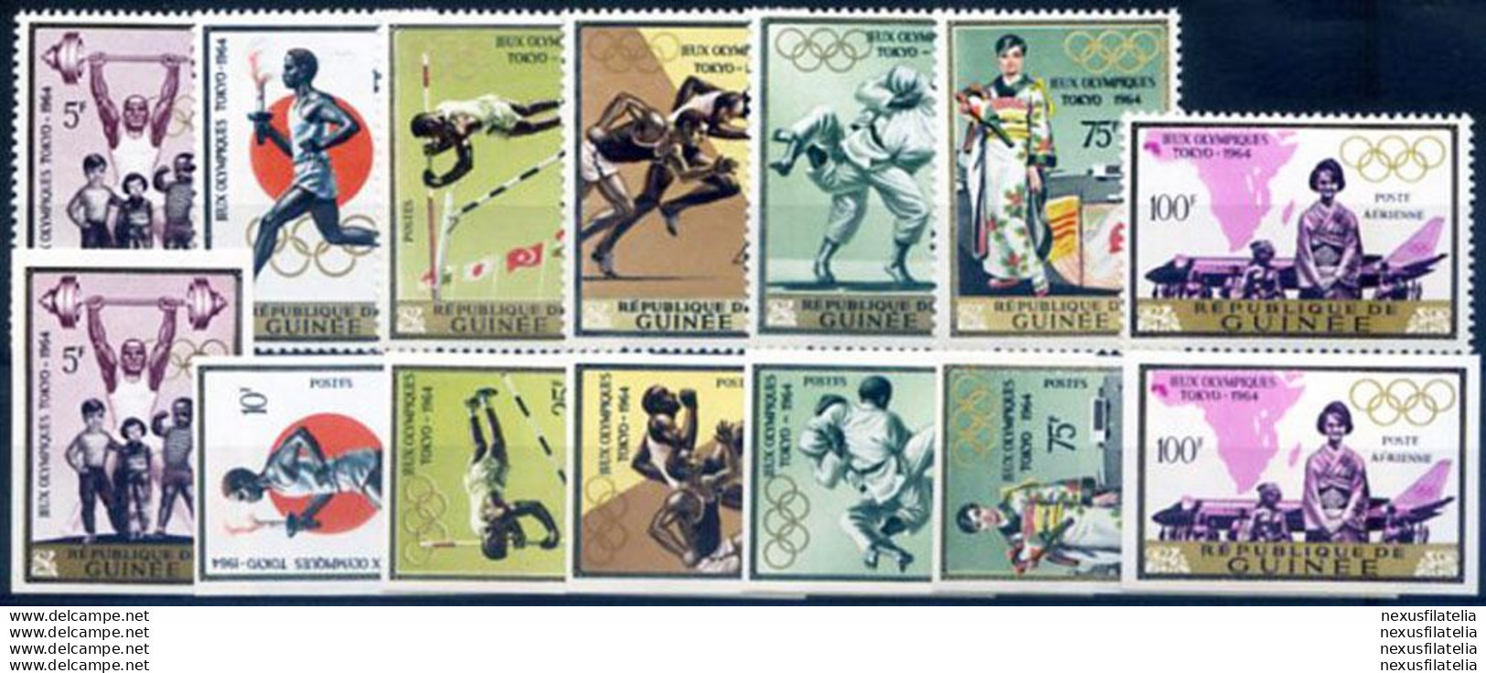 Sport. Olimpiadi Tokyo 1965. 2 Serie + 4 Foglietti. - República De Guinea (1958-...)