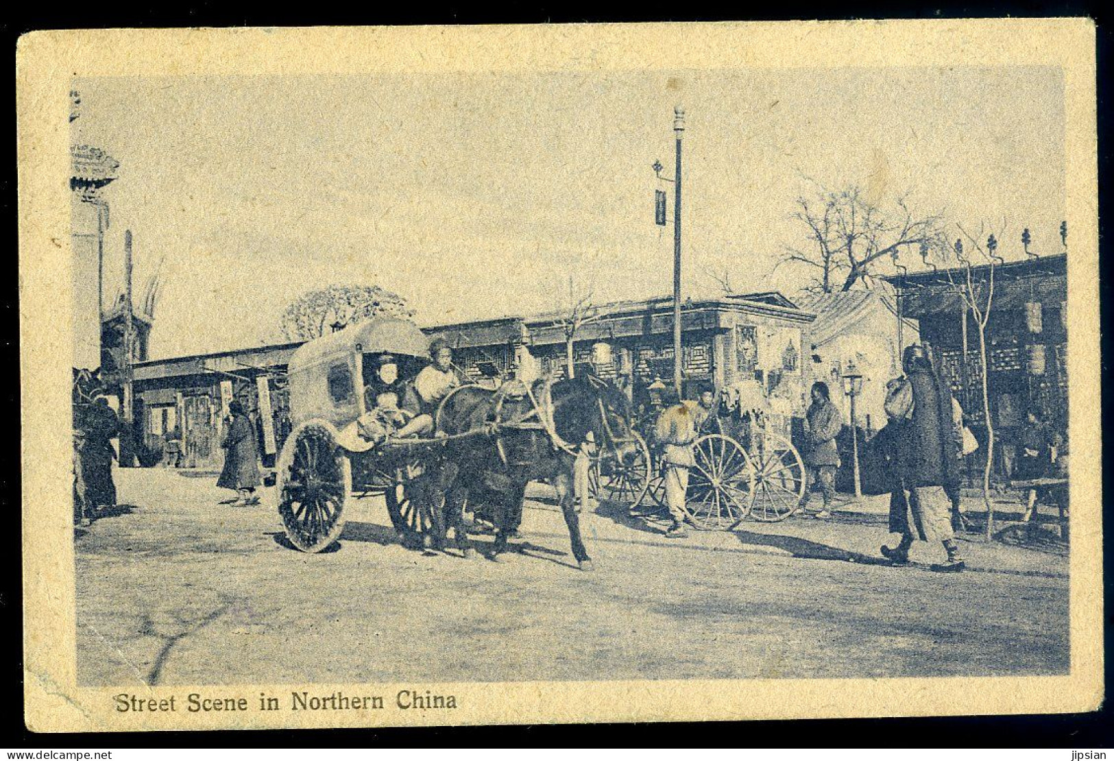 Cpa De Chine -- Sreet Scene In Northern China / Chine  éditeur Kingshill Shanghai  MAI24-01 - Chine