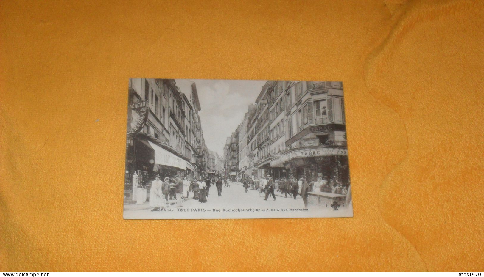 CARTE POSTALE ANCIENNE CIRCULEE DATE ?../ TOUT PARIS.- RUE ROCHECHOUART IXe. COIN RUE MONTHOLON.. - District 09