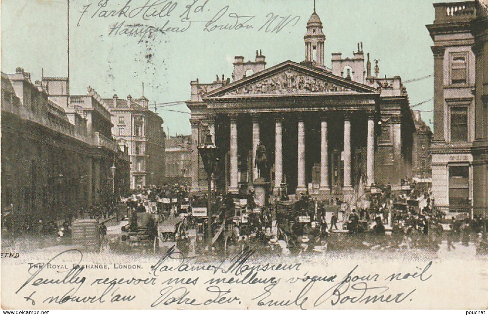 PE 18 - LONDON - THE ROYAL EXCHANGE (1902) - CARTE COLORISEE - 2 SCANS - Sonstige & Ohne Zuordnung