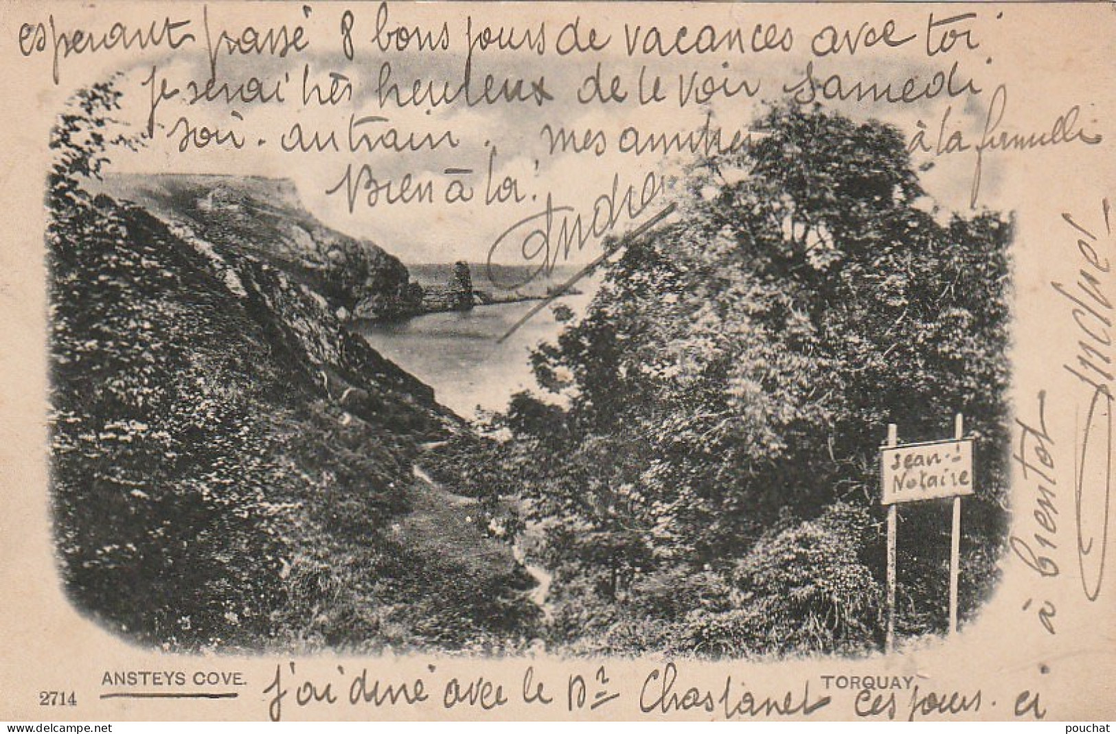 PE 18 - DEVON - ANSTEYS COVE - TORQUAY (1906) - 2 SCANS - Torquay