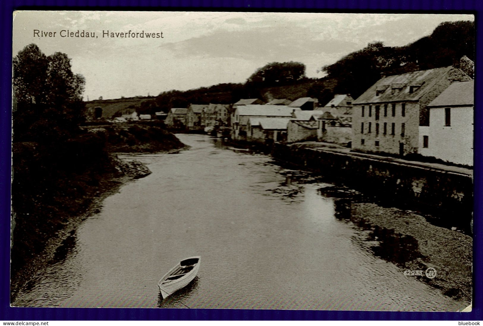 Ref 1646 - Early Postcard - River Cleddau - Haverfordwest Pembrokeshire Wales - Pembrokeshire