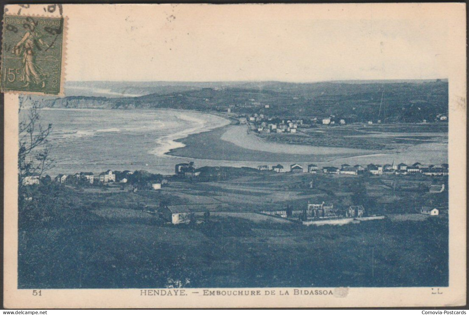 Embouchure De La Bidassoa, Hendaye, 1922 - Lévy CPA LL51 - Hendaye