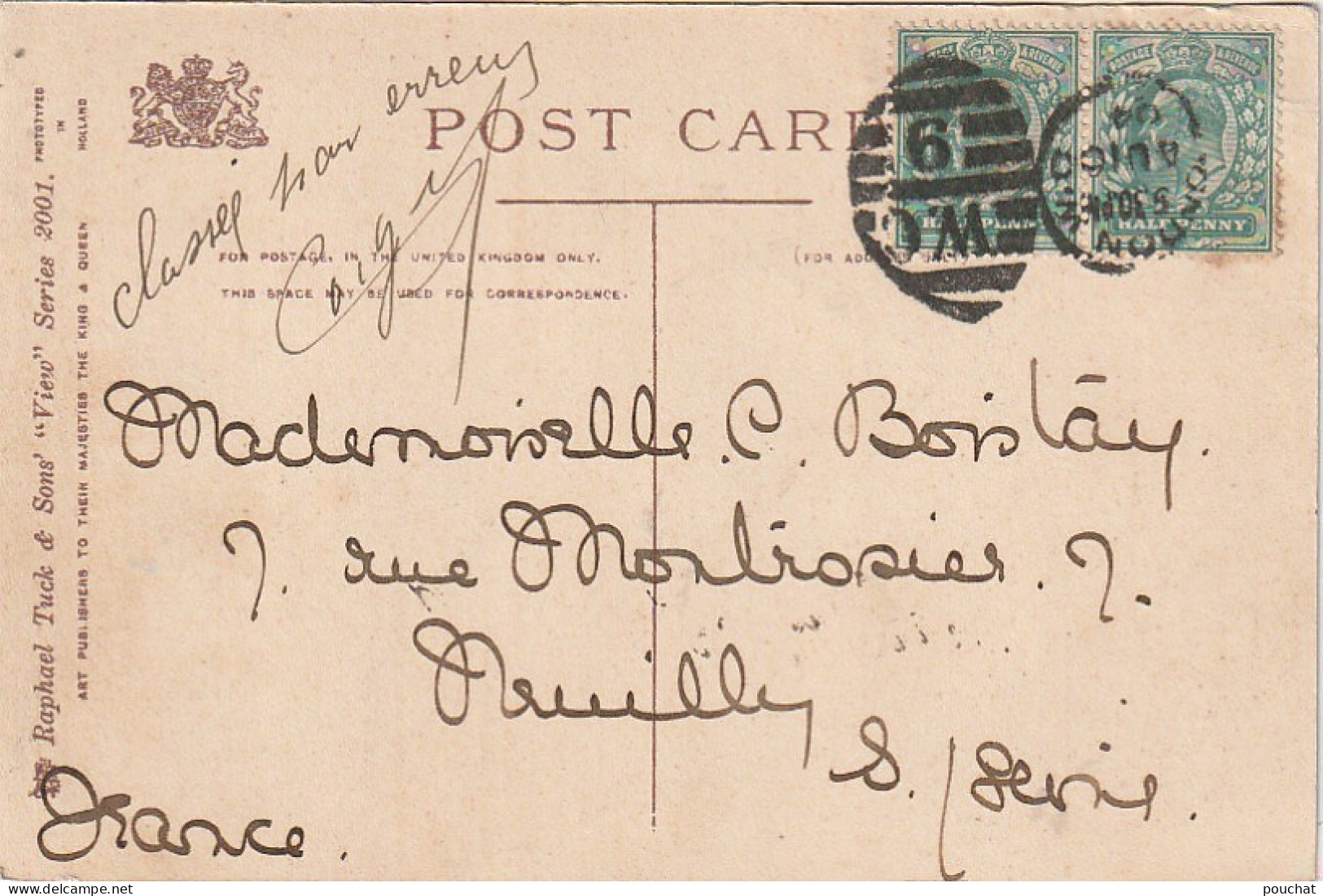 PE 18 - LONDON - NORTHUMBERLAND AVENUE (1904)- 2 SCANS - Sonstige & Ohne Zuordnung