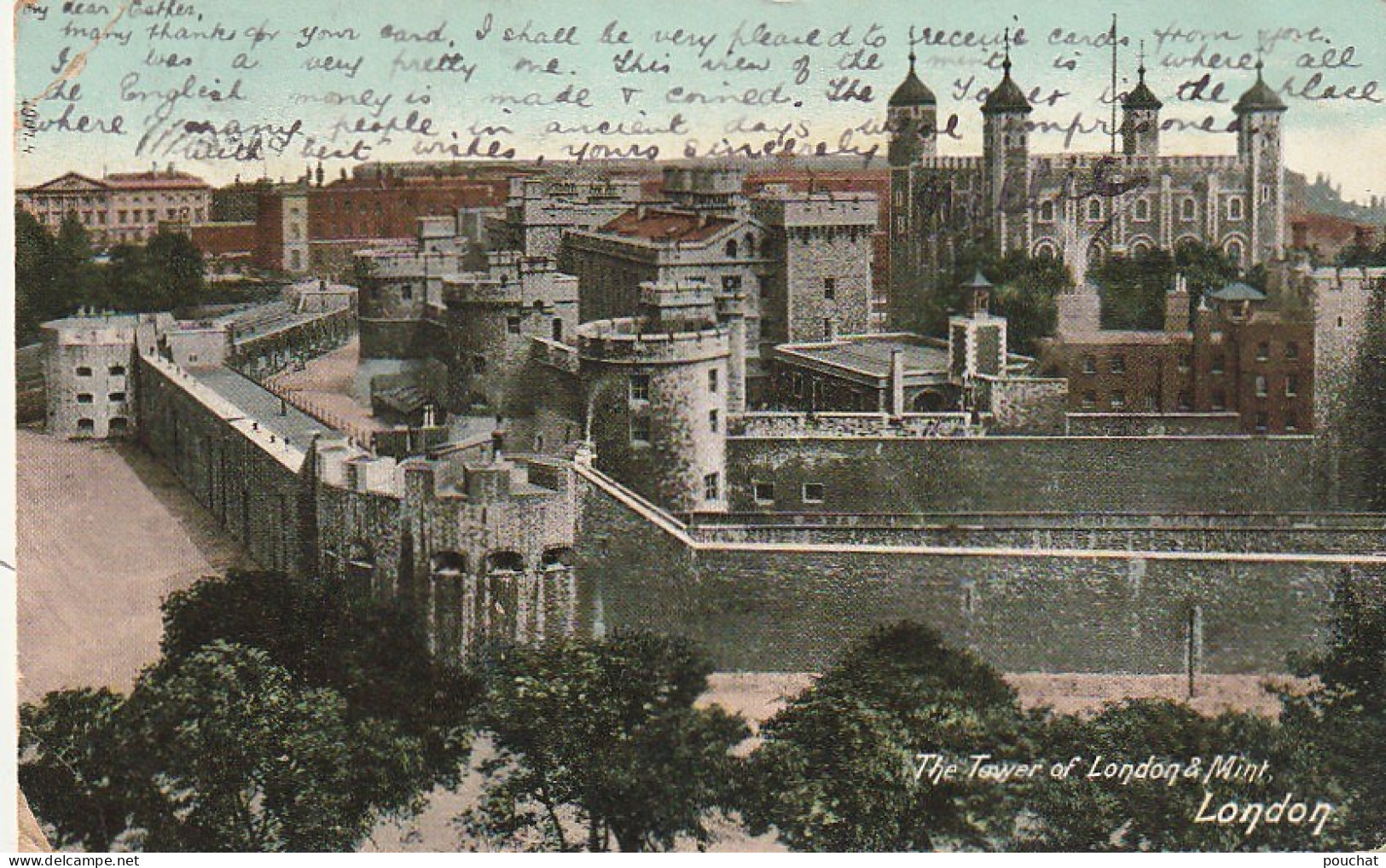 PE 18 - LONDON - THE TOWER OF LONDON  (1905) - 2 SCANS - Tower Of London