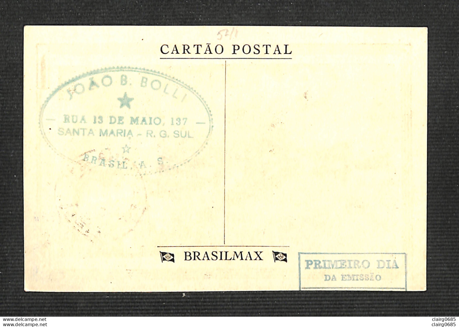 BRÉSIL - BRASIL - Carte Maximum - 1953 - MARIA QUITERIA - Cartoline Maximum