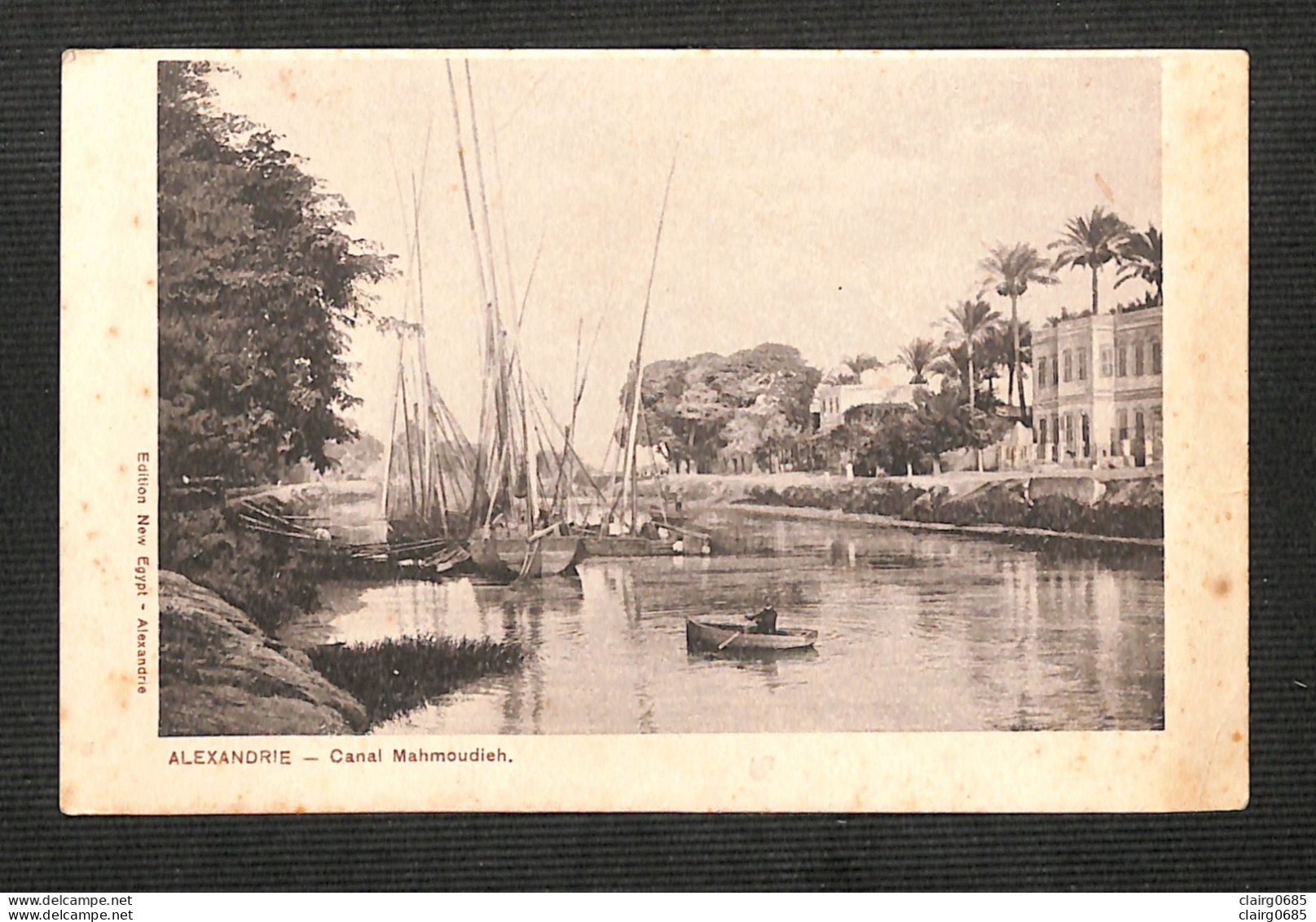 EGYPTE - ALEXANDRIE - Canal Mahmoudieh (peu Courante) - Alexandrie