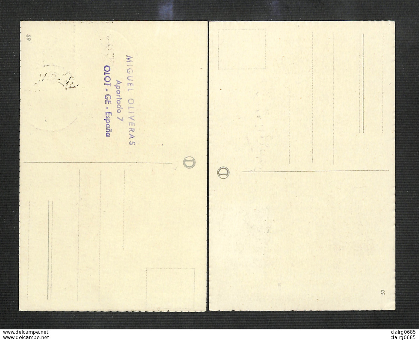 ESPAGNE - ESPAÑA - 2 Cartes MAXIMUM 1954 Et 1956 - N. S. DE LOS DESAMPARADOS - SAN VICENTE FERRER - Maximumkarten