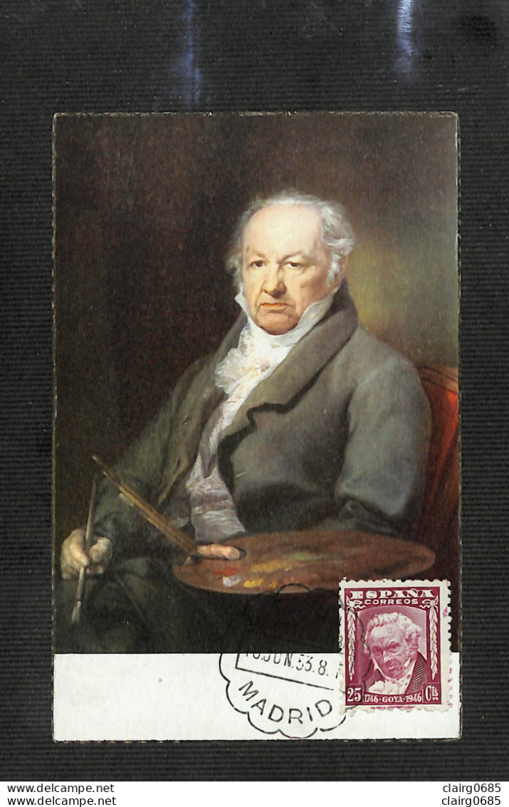 ESPAGNE - ESPAÑA - Carte MAXIMUM 1953 - GOYA - (Vincente López) - Museo Del Prado-Madrid - RARE - Cartoline Maximum