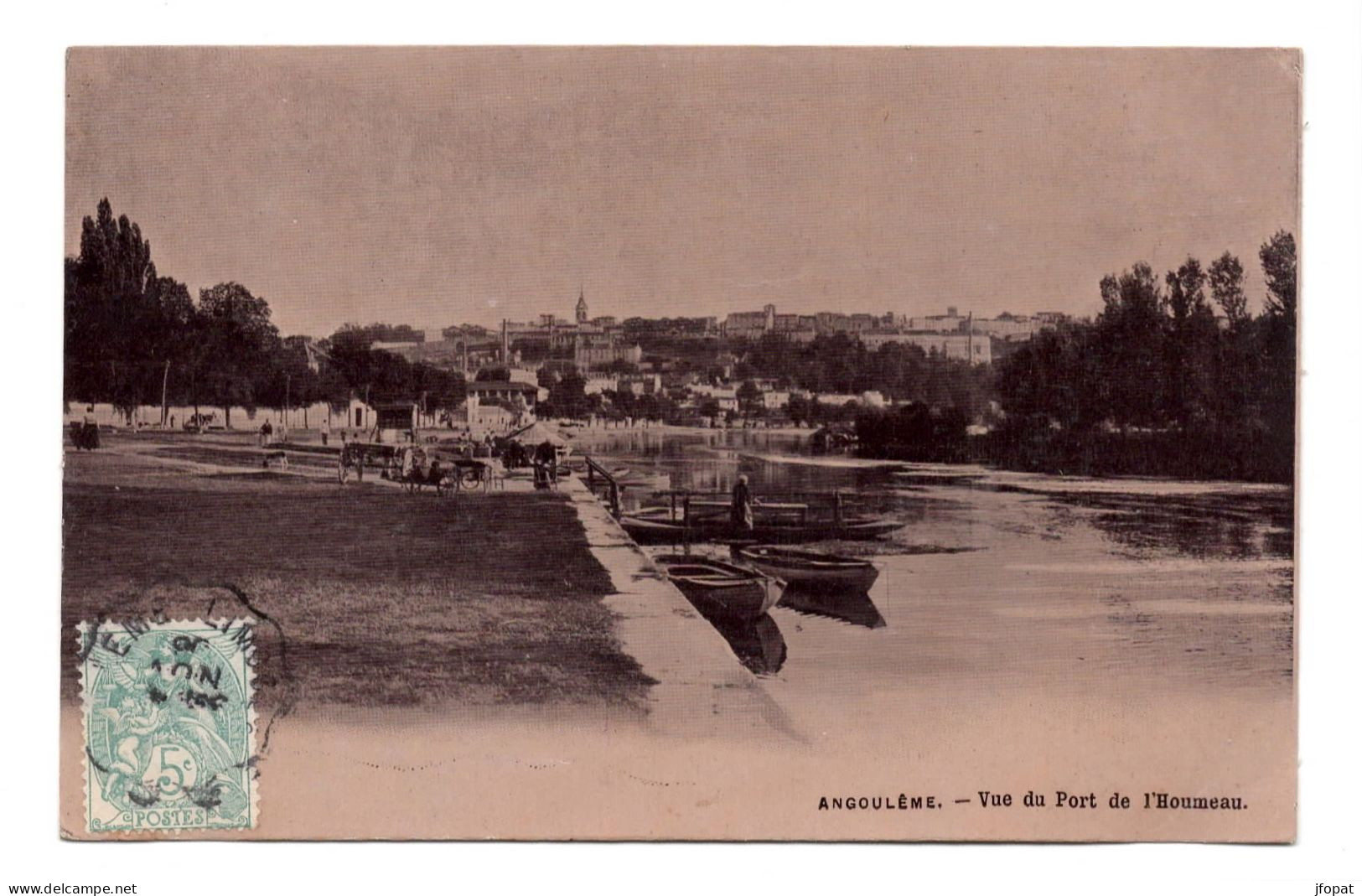 16 CHARENTE - ANGOULEME Vue Du Port De L'Houmeau, Traitée En Carte Photo - Angouleme