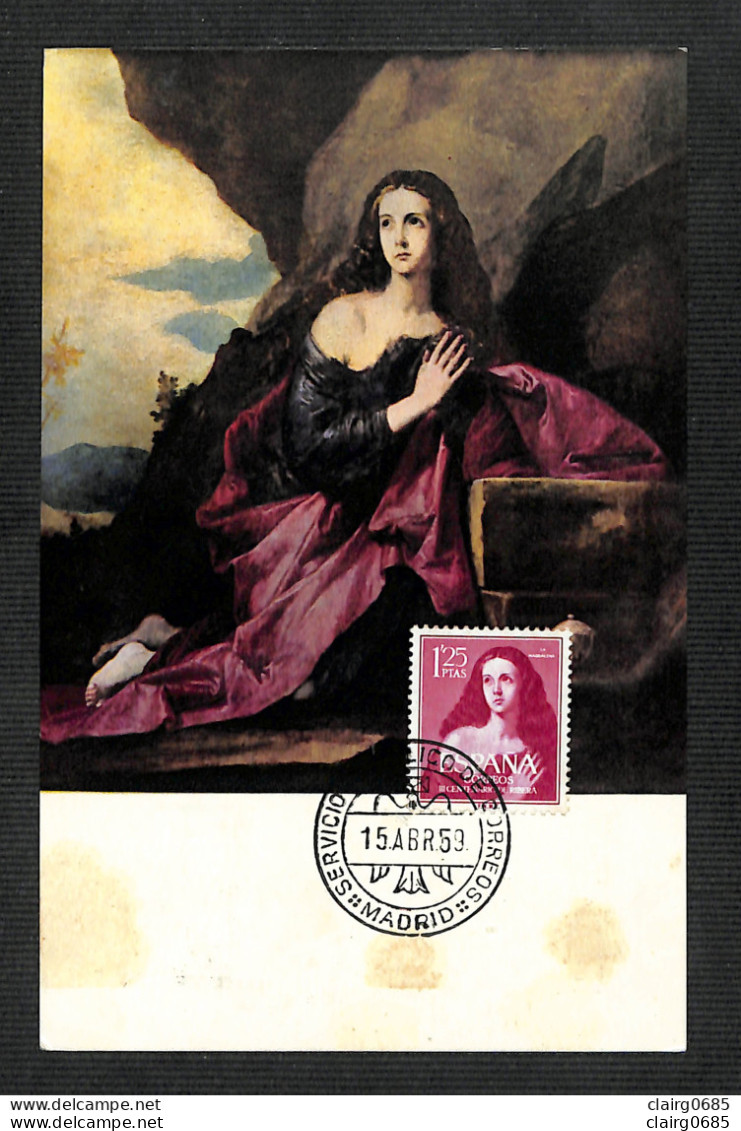 ESPAGNE - ESPAÑA - Carte MAXIMUM 1959 - RIBERA - La MAGDALENA - Tarjetas Máxima