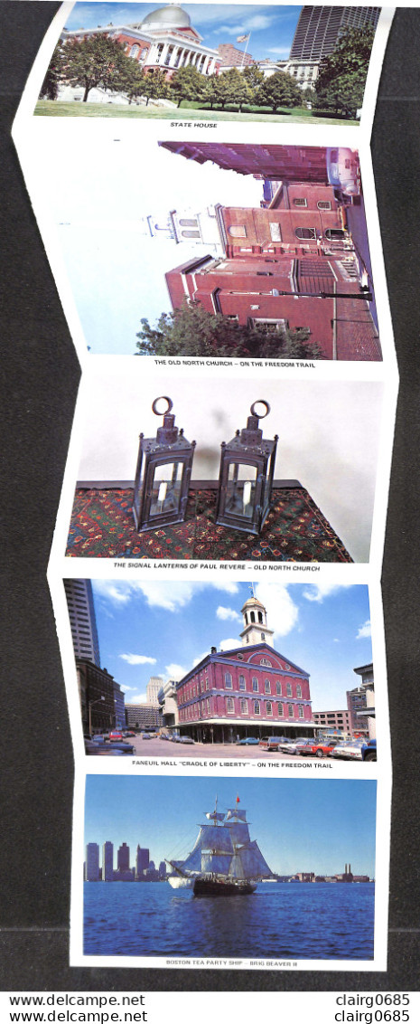 ETATS-UNIS - BOSTON - HISTORIC GREATER BOSTON Mass - FANEUIL HALL - "The Cadle Of Liberty" - Livret 13 Images - Boston