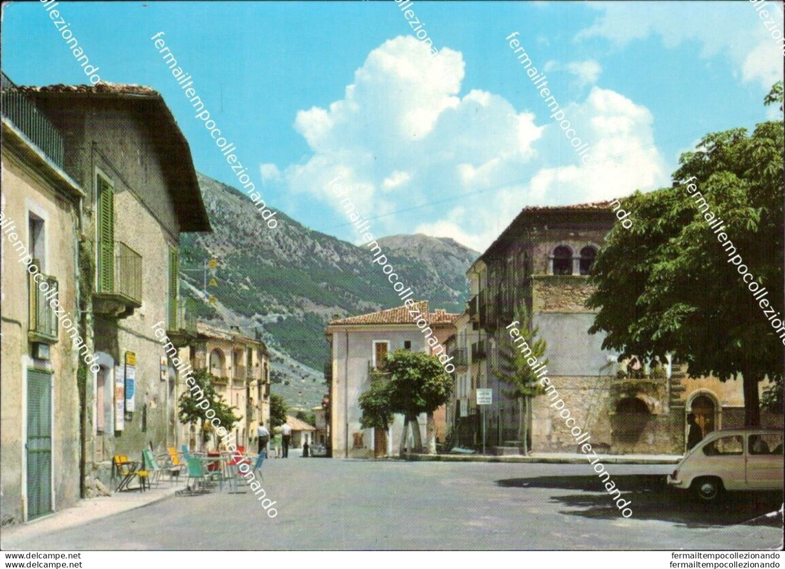Cd632 Cartolina Campo Di Giove Piazza A.duval Provincia Di L'aquila Abruzzo - L'Aquila