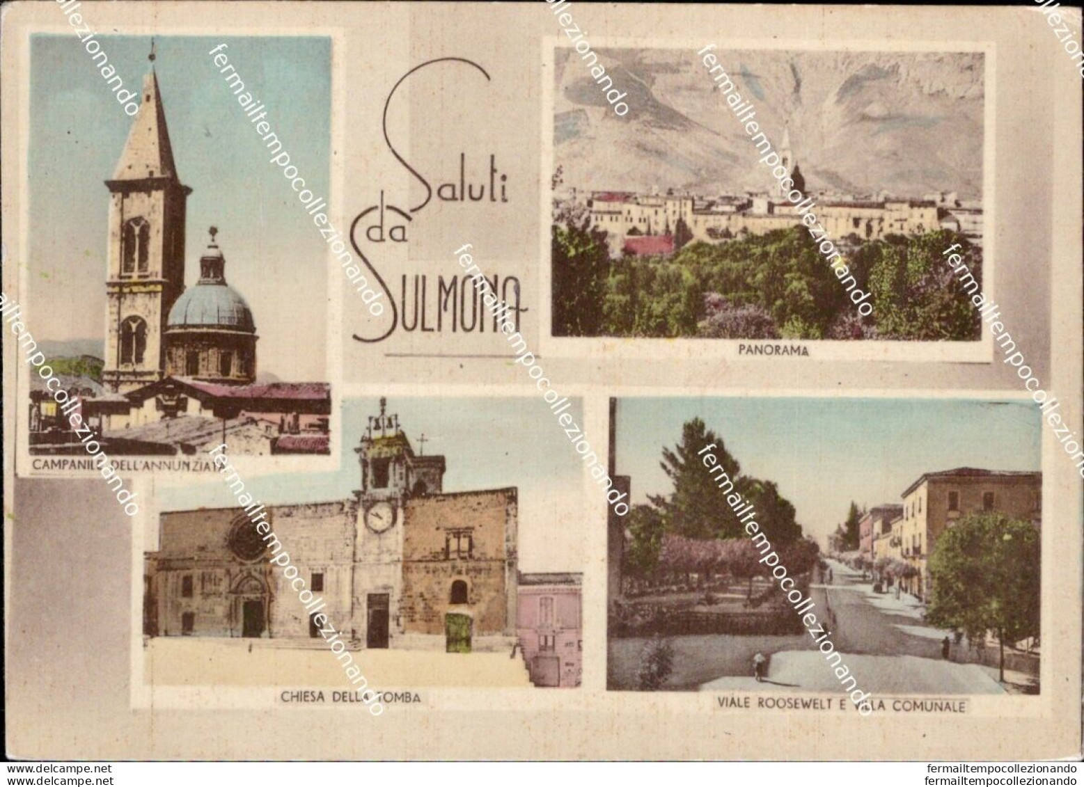 Cd636 Cartolina Saluti Da Sulmona Provincia Di L'aquila Abruzzo - L'Aquila