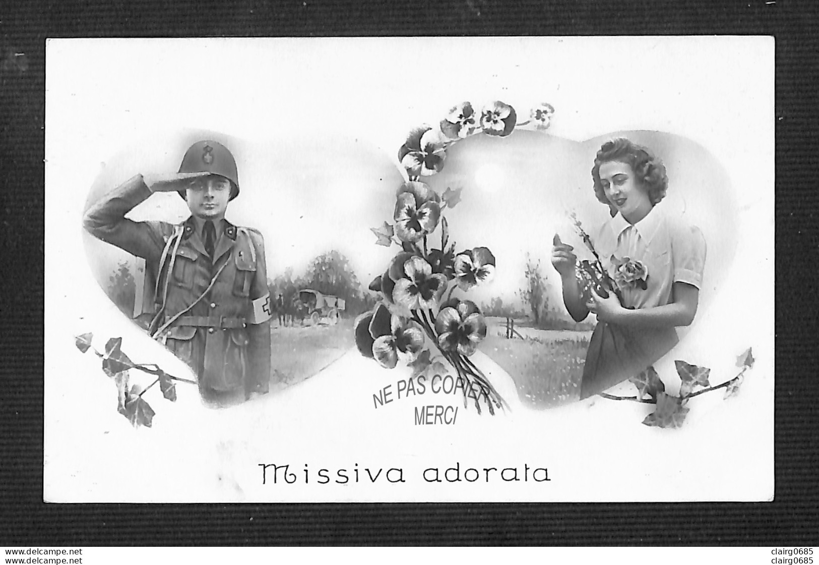 FANTAISIE ITALIE - Vera Fotografia - FOTOCELERE TORINO - 1942 - Missiva Adorata - Patriottisch