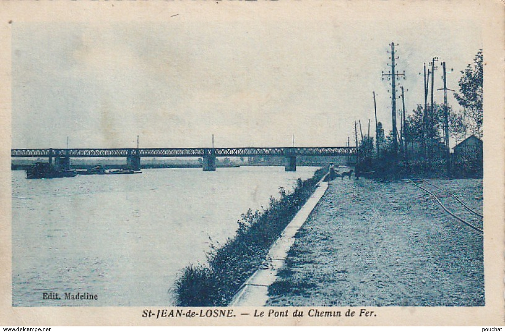 PE 21-(21) SAINT JEAN DE LOSNE - LE PONT DE CHEMIN DE FER  - 2 SCANS - Sonstige & Ohne Zuordnung